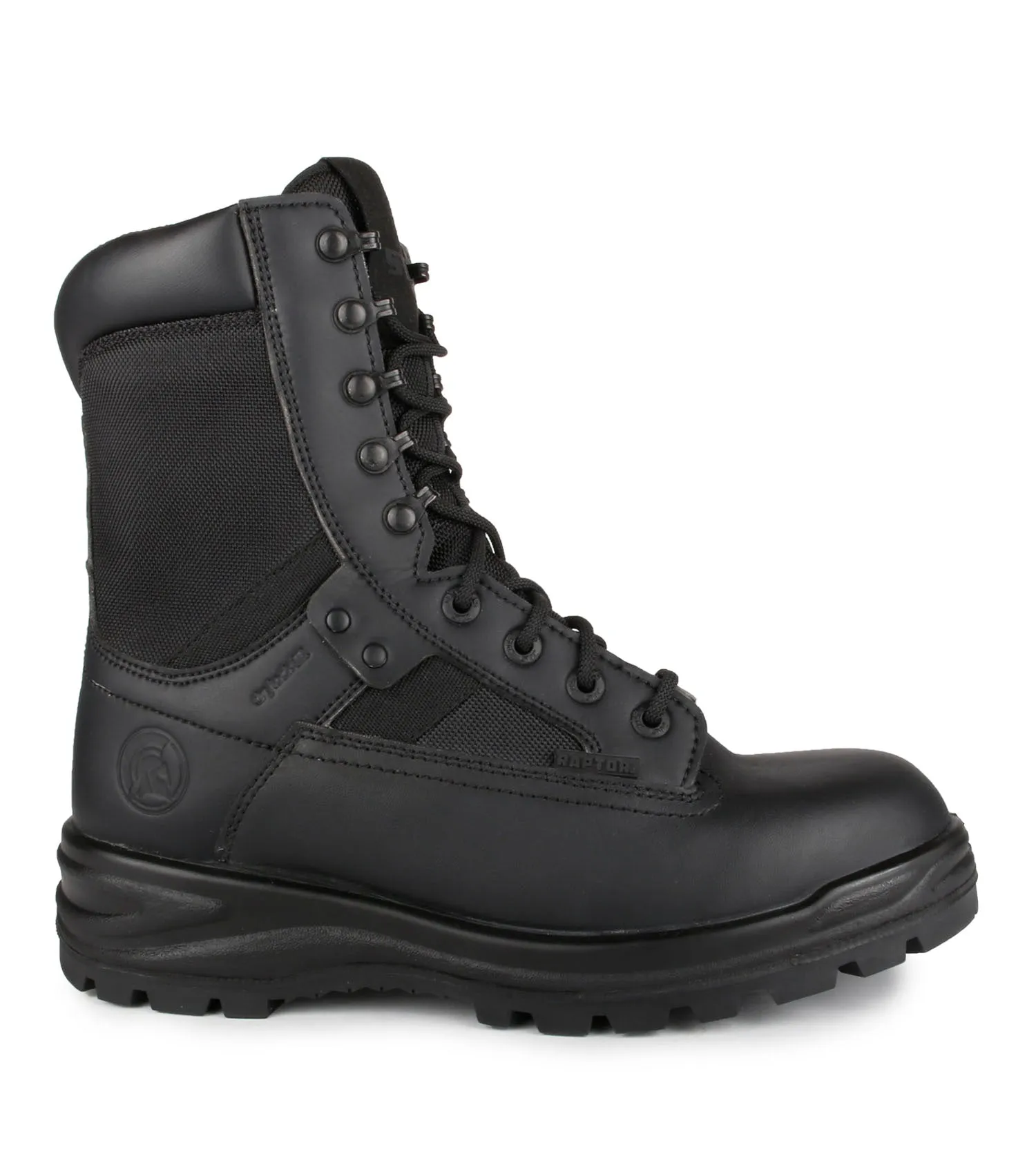 911, Black | 8" Leather & Ballistic Nylon Tactical Boots | Vibram TC4 