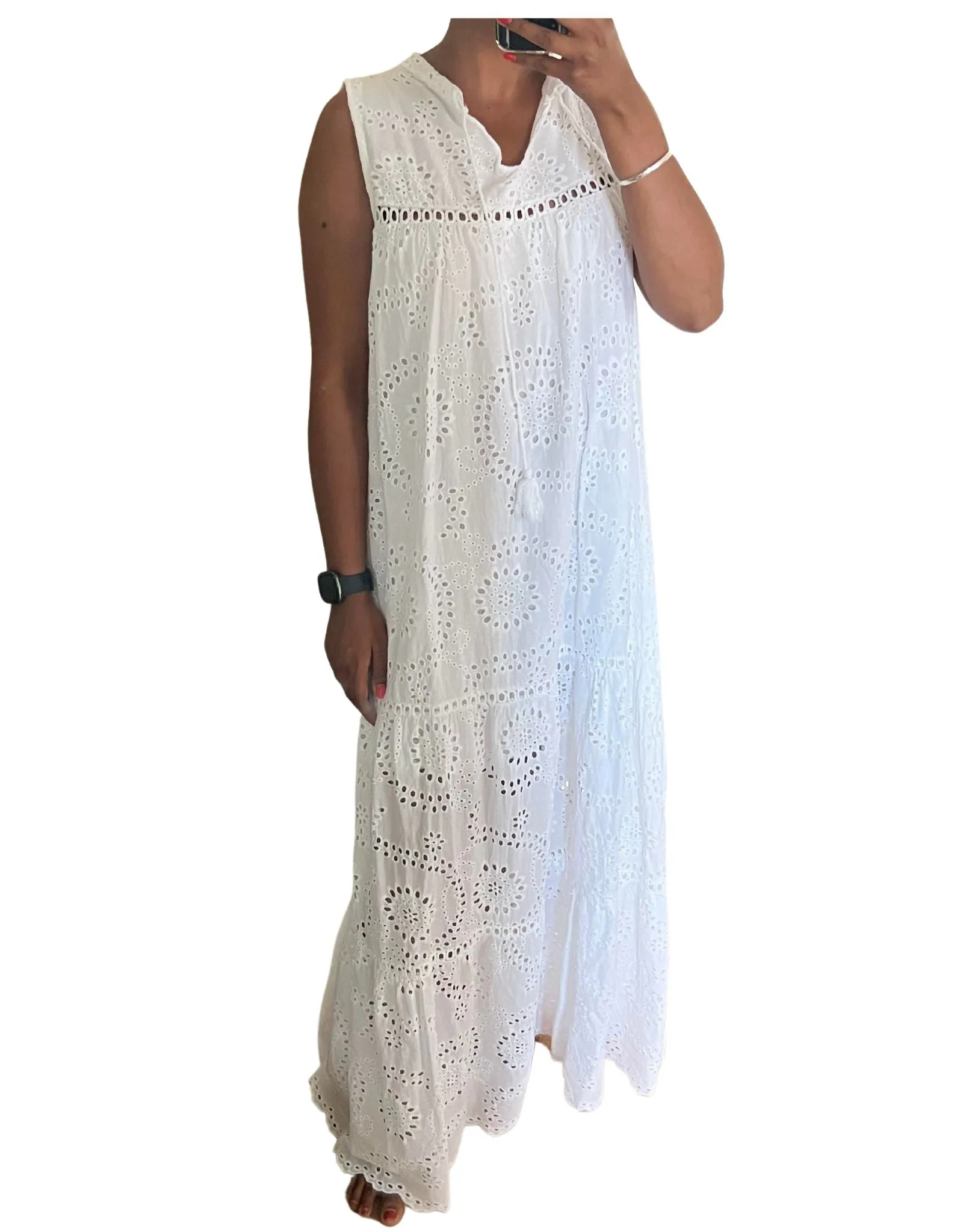 Anaya Broderie Maxi dress Size 10-14