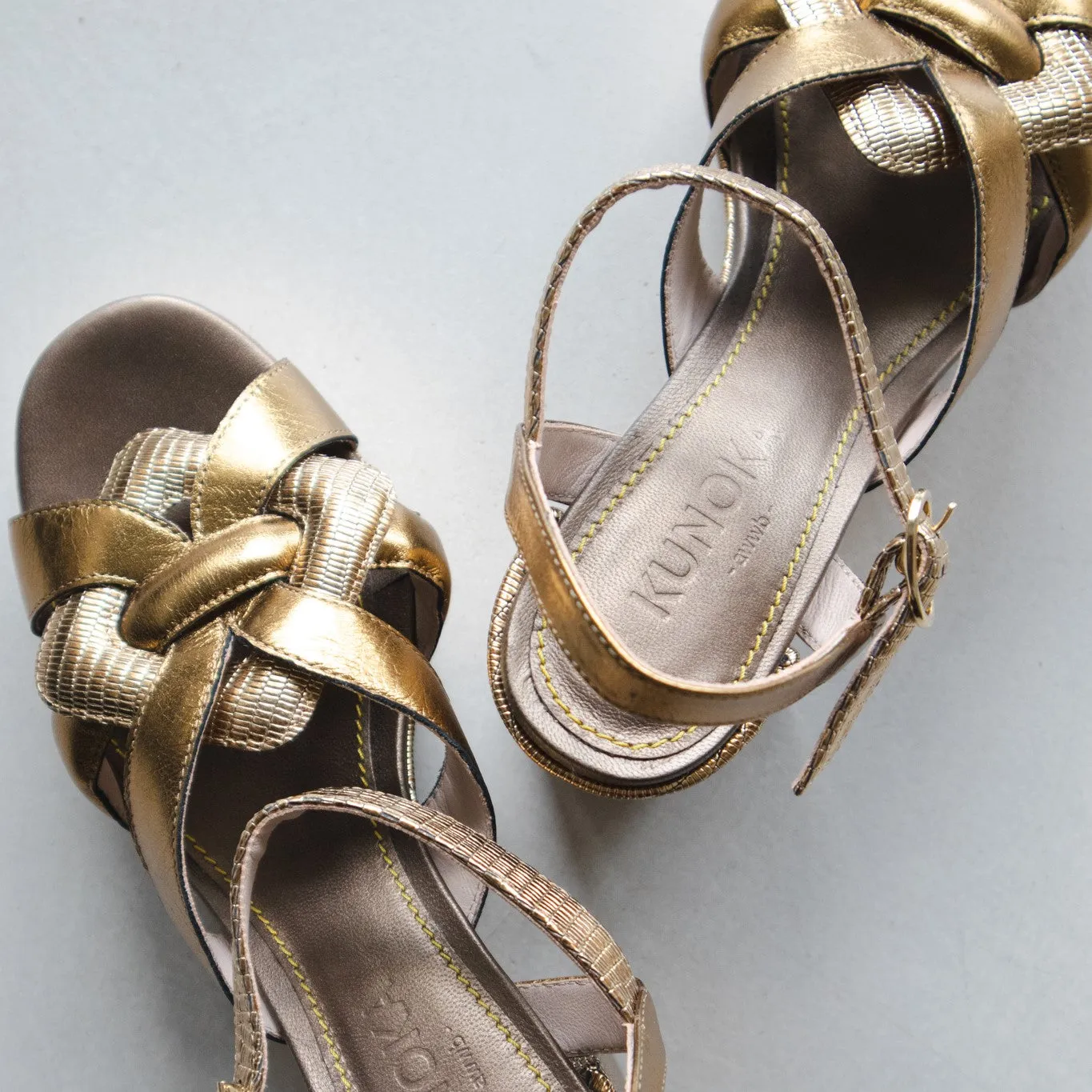 ANNA platform sandal - bronzite