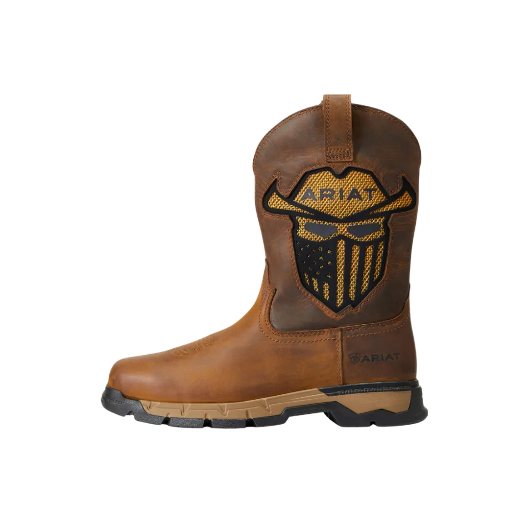 Ariat Men's Rebar Flex Incognito Darck Earth Square Toe Work Boot