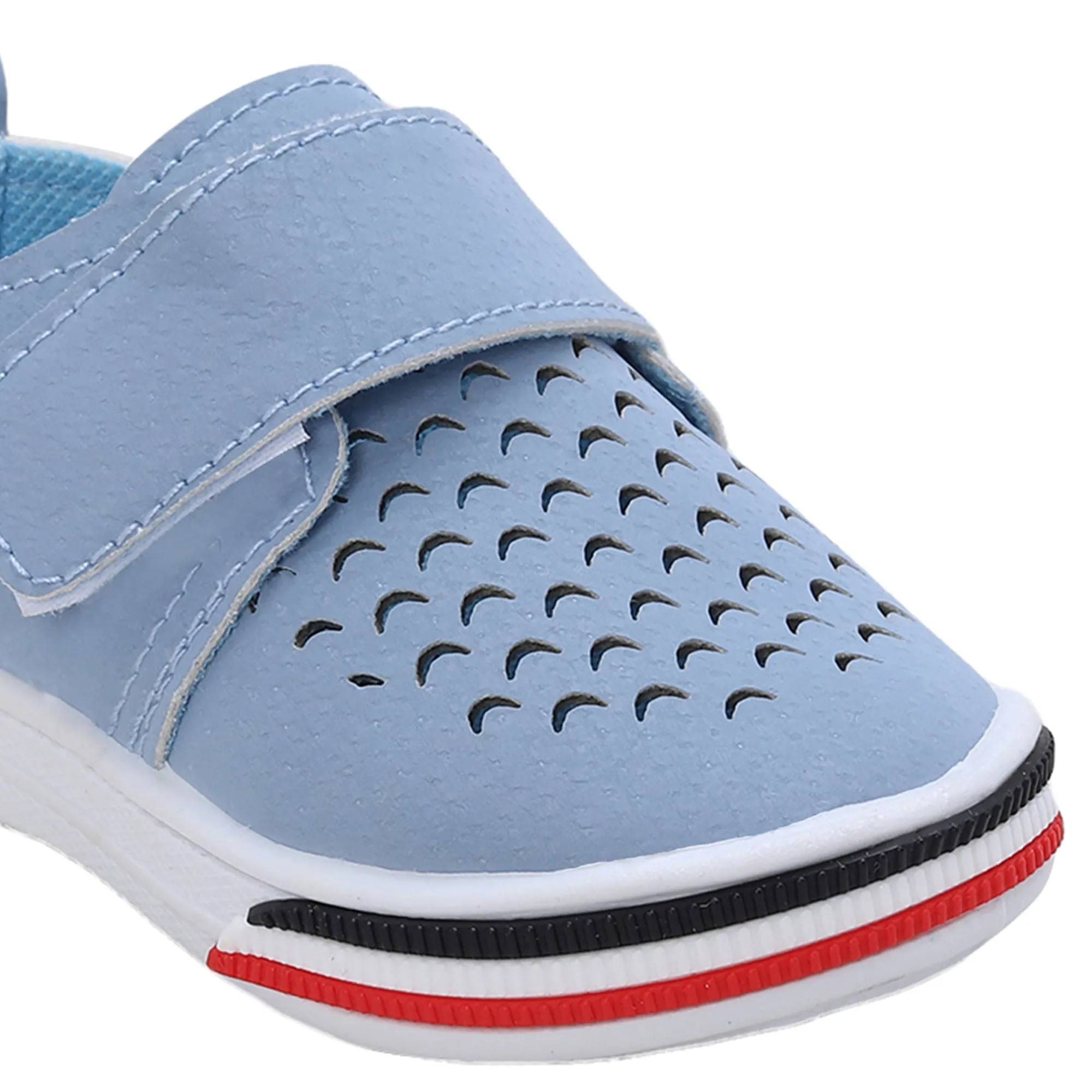 Baby Moo Breathable Velcro Strap Anti-Skid Chu Chu Sound Sneakers - Blue