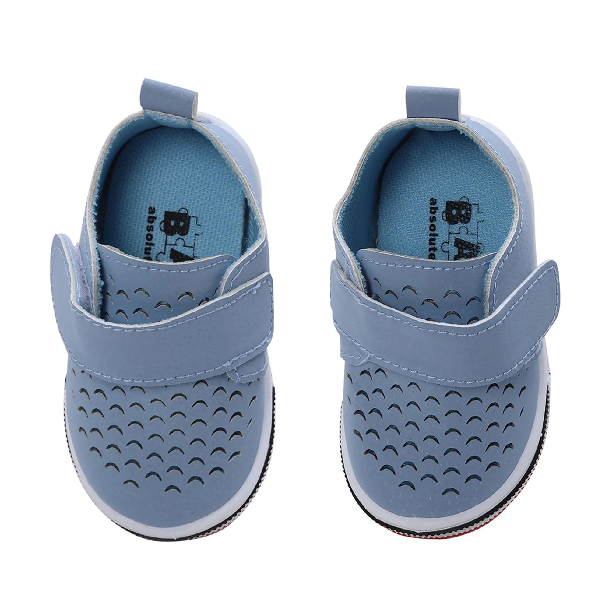 Baby Moo Breathable Velcro Strap Anti-Skid Chu Chu Sound Sneakers - Blue