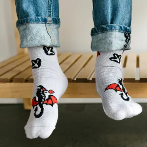 Baby/Kids Bamboo Grip Socks - Dragon