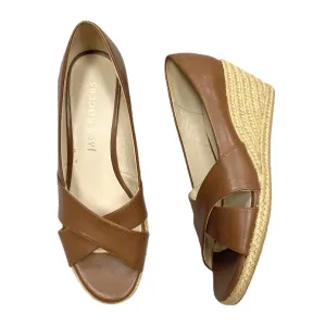 Brown Shoes Heels Wedge By Jack Rogers, Size: 9