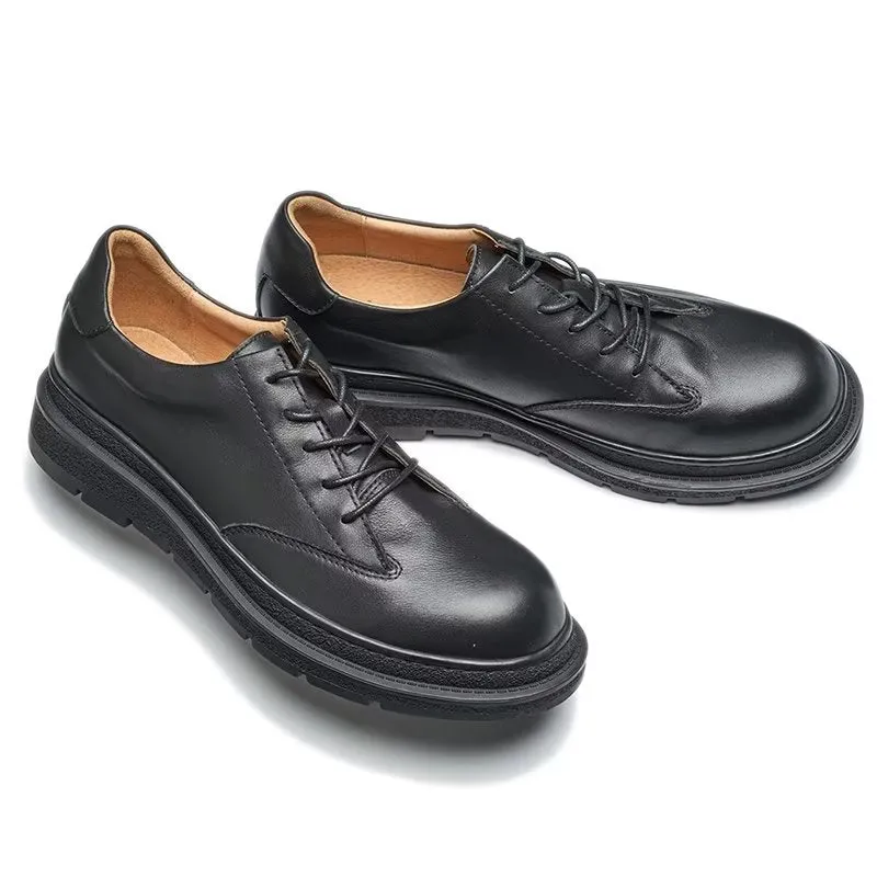 ChicLeather Round Toe Casual Shoes