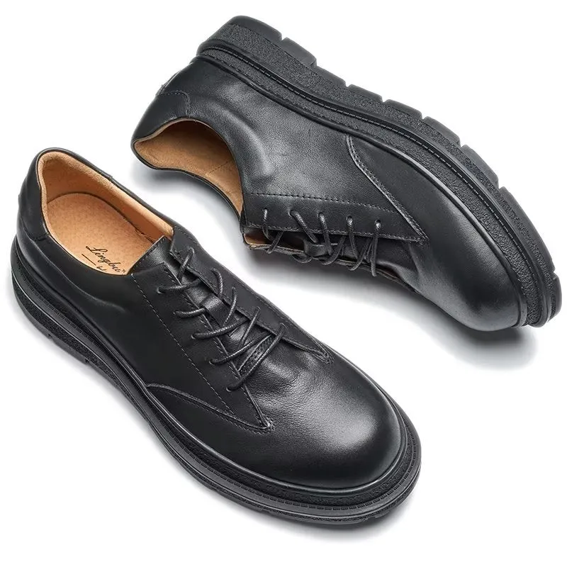 ChicLeather Round Toe Casual Shoes