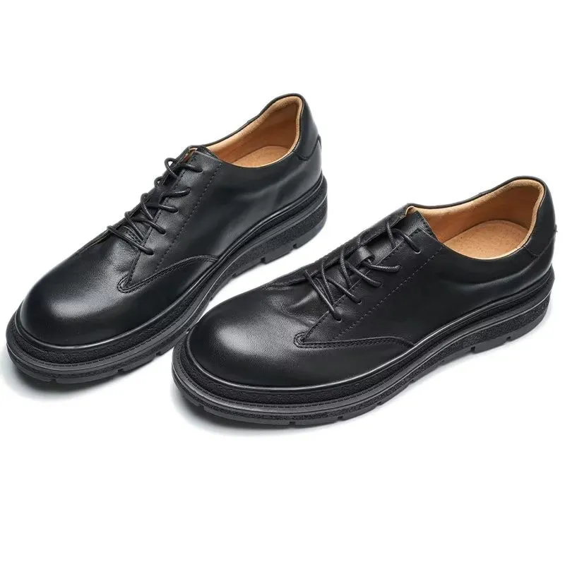 ChicLeather Round Toe Casual Shoes