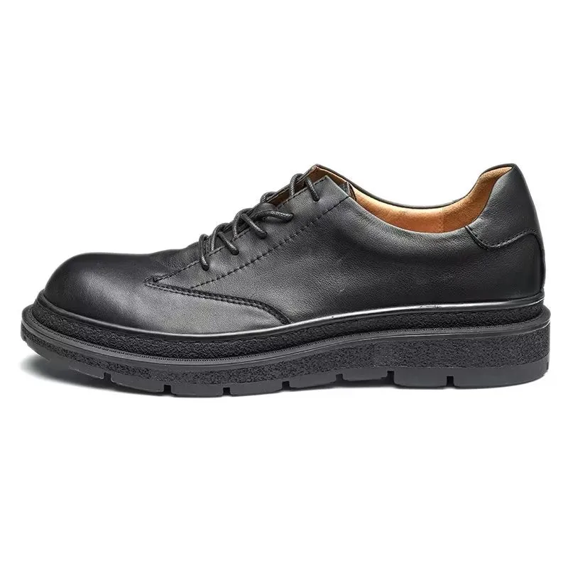 ChicLeather Round Toe Casual Shoes