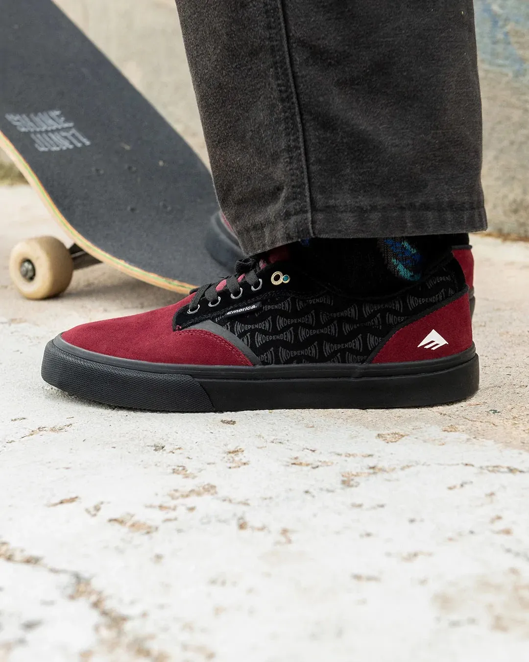 Emerica x Independent Dickson Shoe, Red Black