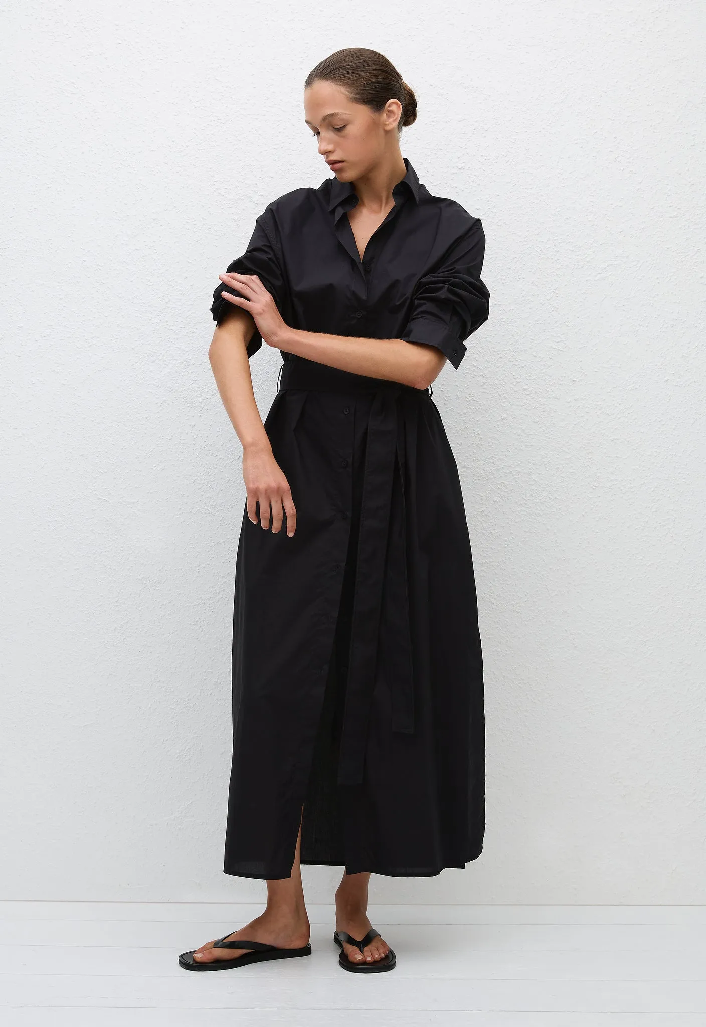 Everyday Shirt Dress - Black