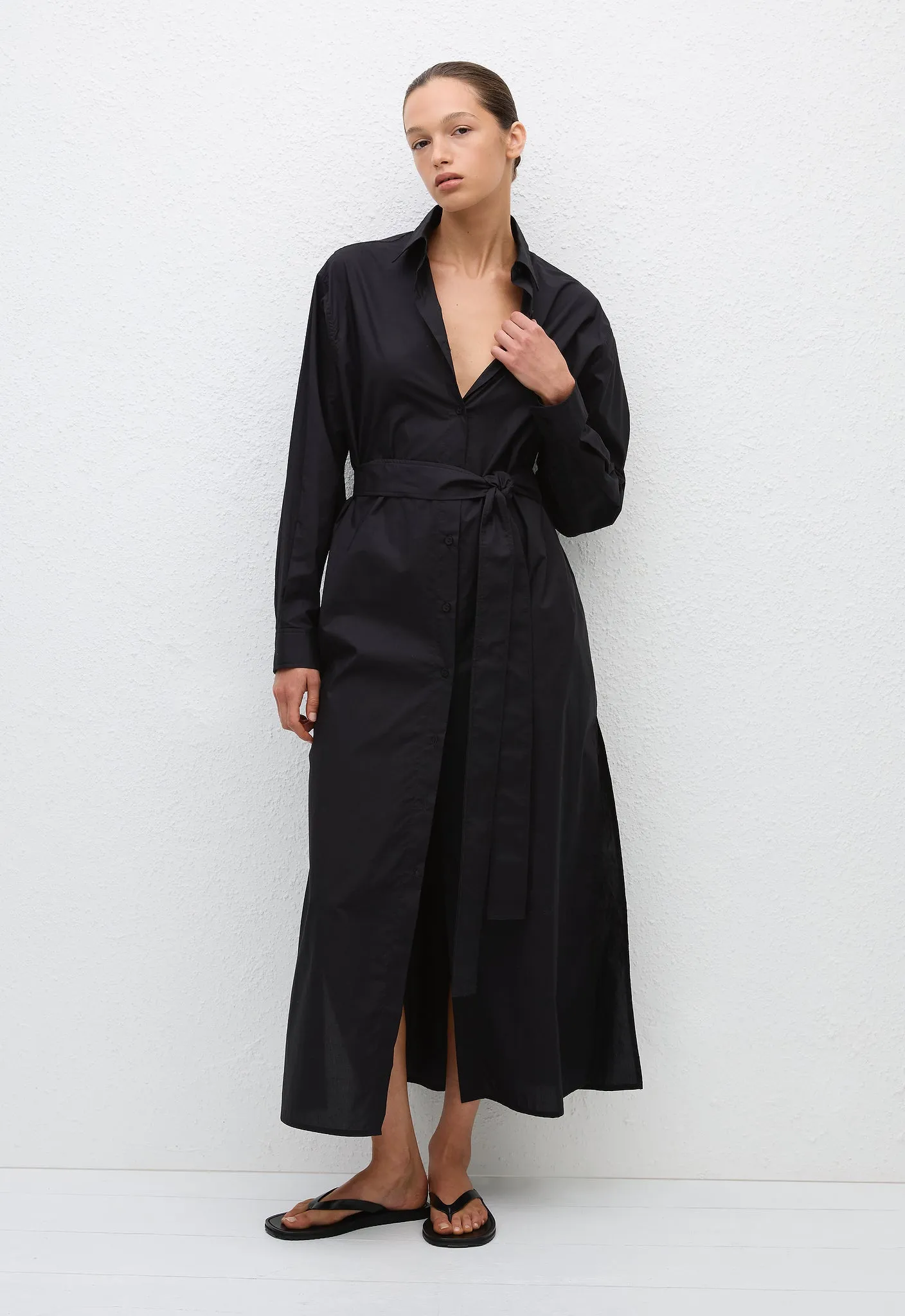 Everyday Shirt Dress - Black