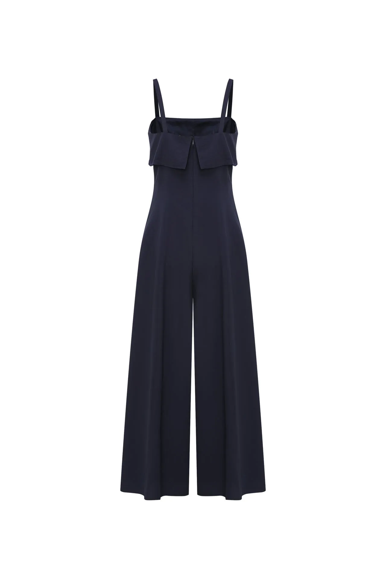 Flare Jumpsuit with Adjustable Straps