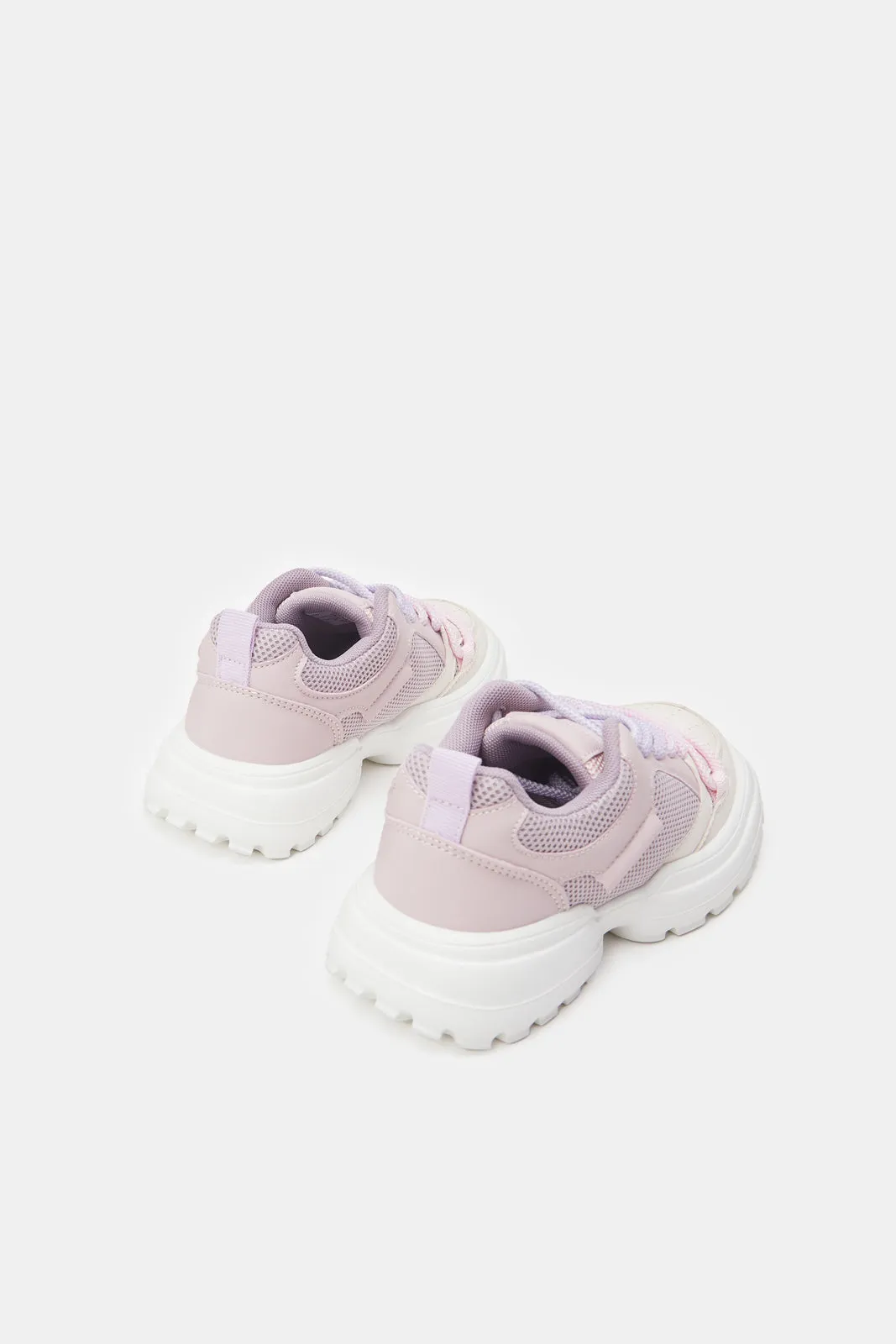 Girls Lilac Chunky Sneakers