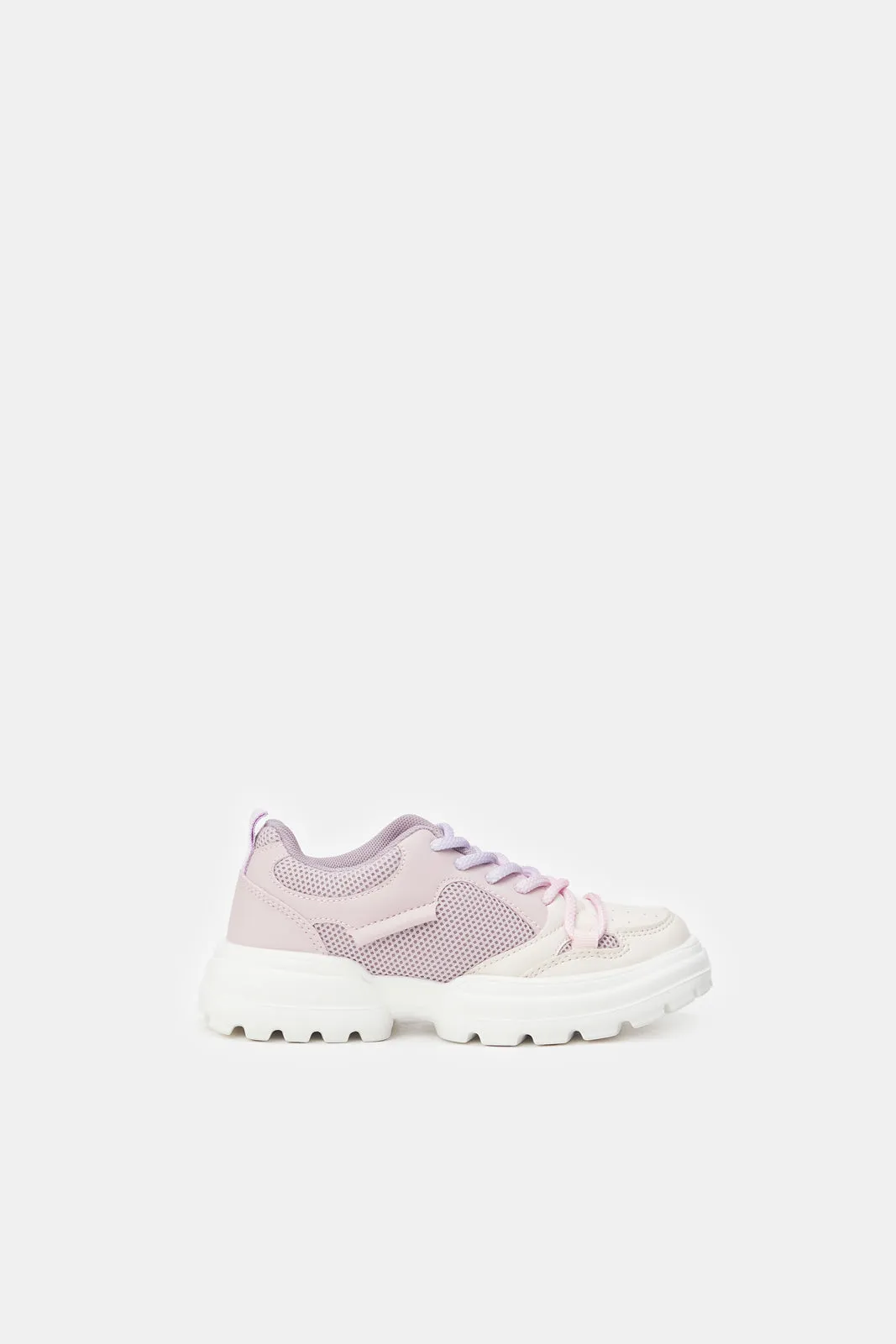 Girls Lilac Chunky Sneakers