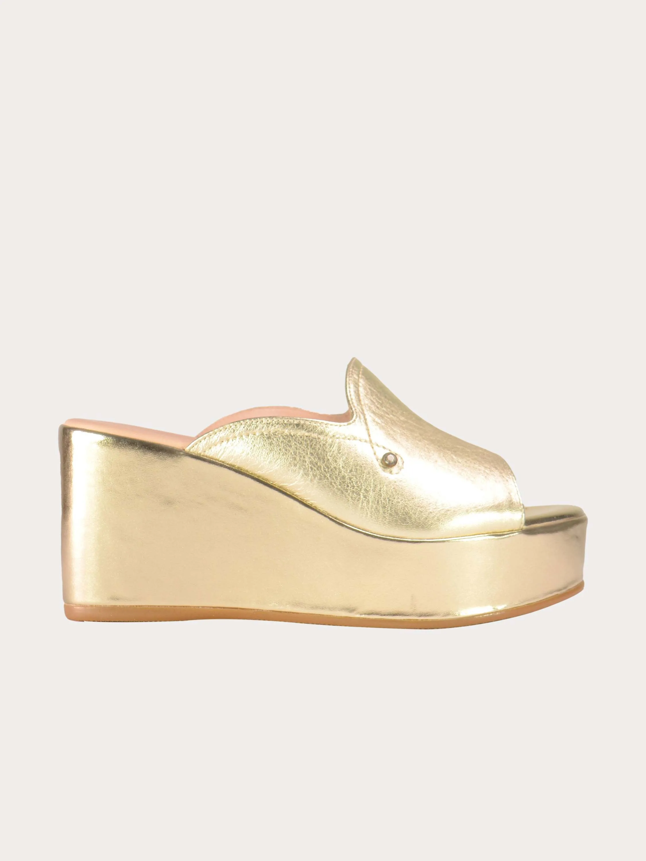 Josef Seibel Shiny Leather Wedges