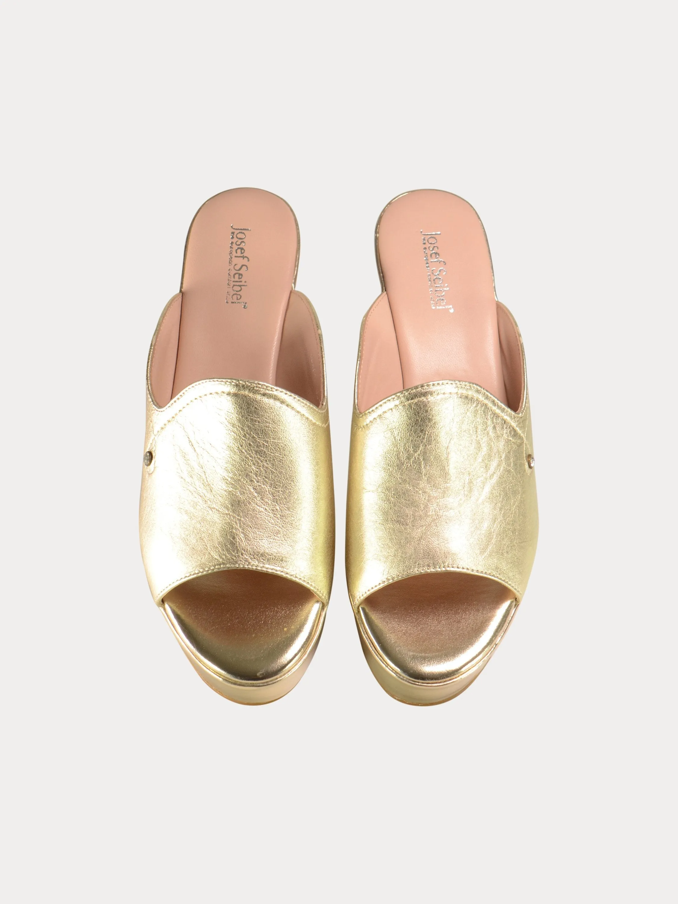 Josef Seibel Shiny Leather Wedges