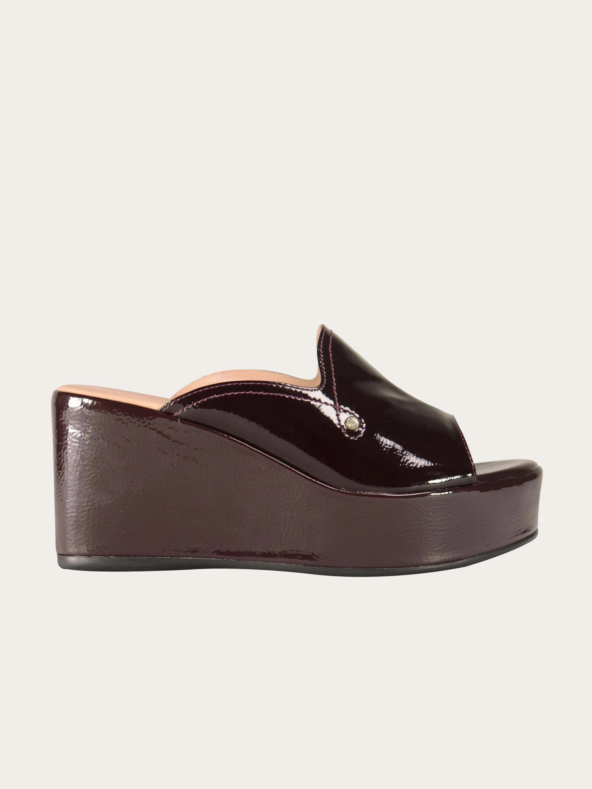 Josef Seibel Shiny Leather Wedges