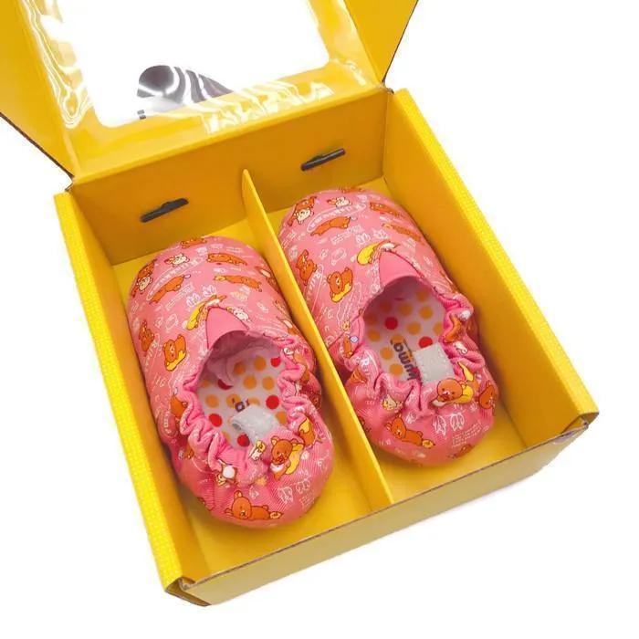 JplusJxRilakkuma PINK RELAX Baby Shoes 粉紅色嘆世界鬆弛熊學步鞋(18-24/24-30m)