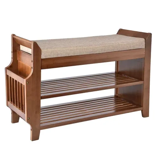 Looma Solid Wood Shoe Multifunctional Bench