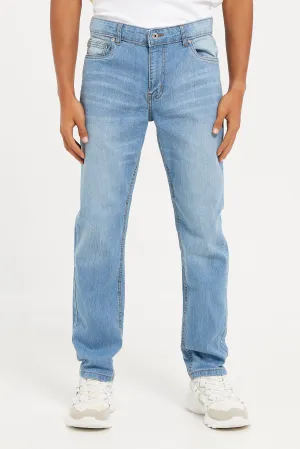 Men Blue Basic Slim Jeans