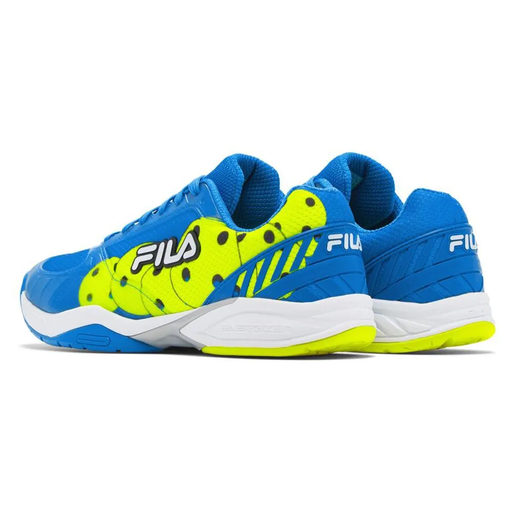 Men's Volley Zone Pickleball Shoes Electric Blue and White