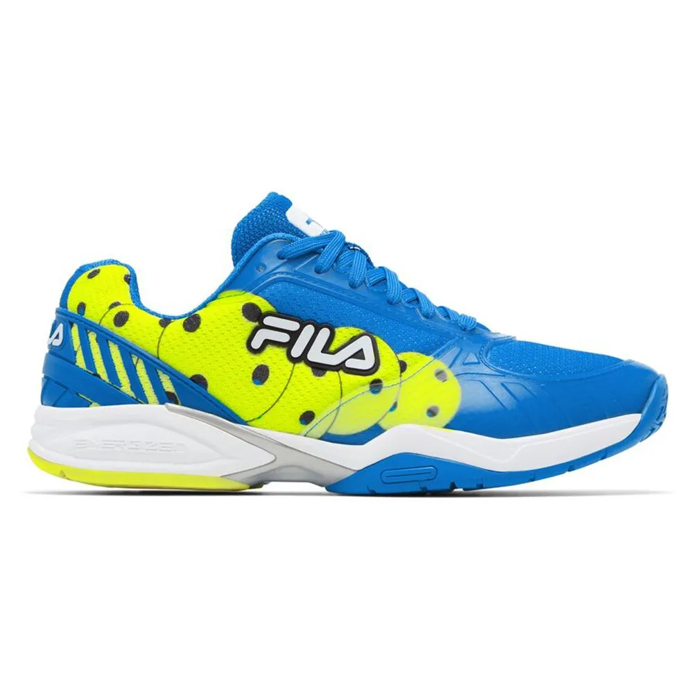 Men's Volley Zone Pickleball Shoes Electric Blue and White