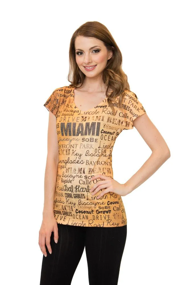 Miami V-Neck T-Shirt