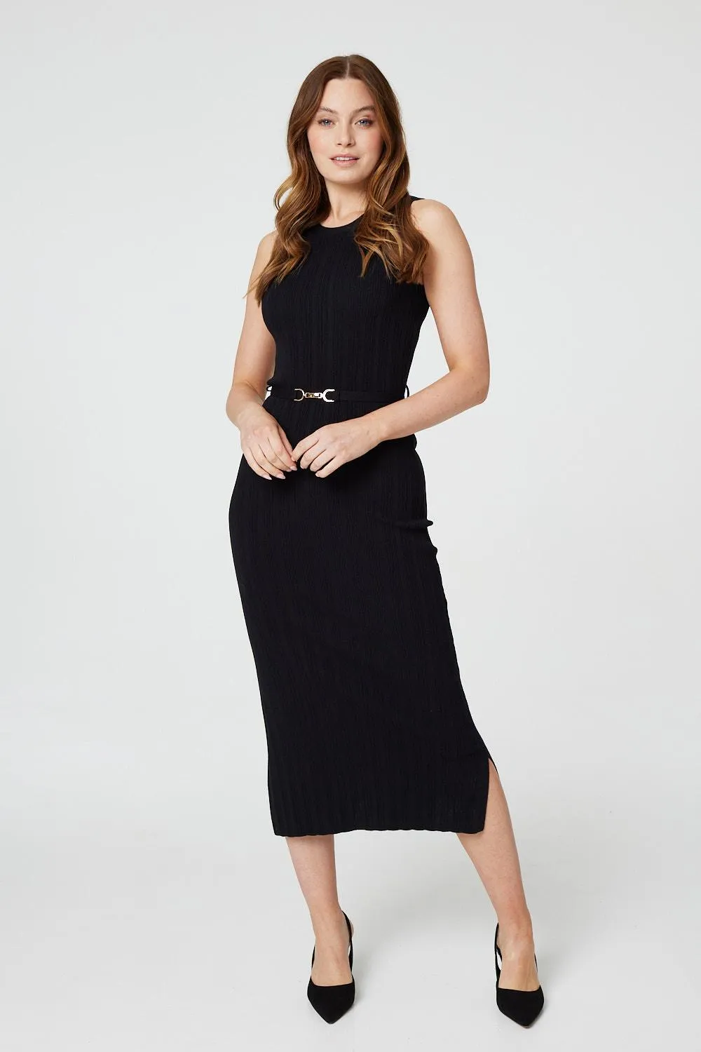 Sleeveless Knit Shift Dress