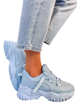 TEEK - Light Blue Laced Sport Sneakers