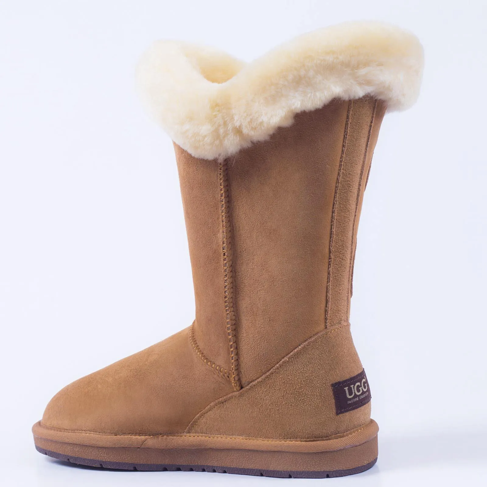 UGG Classic 2 Buttons Shark Boots Premium Australian Sheepskin Snow Boots