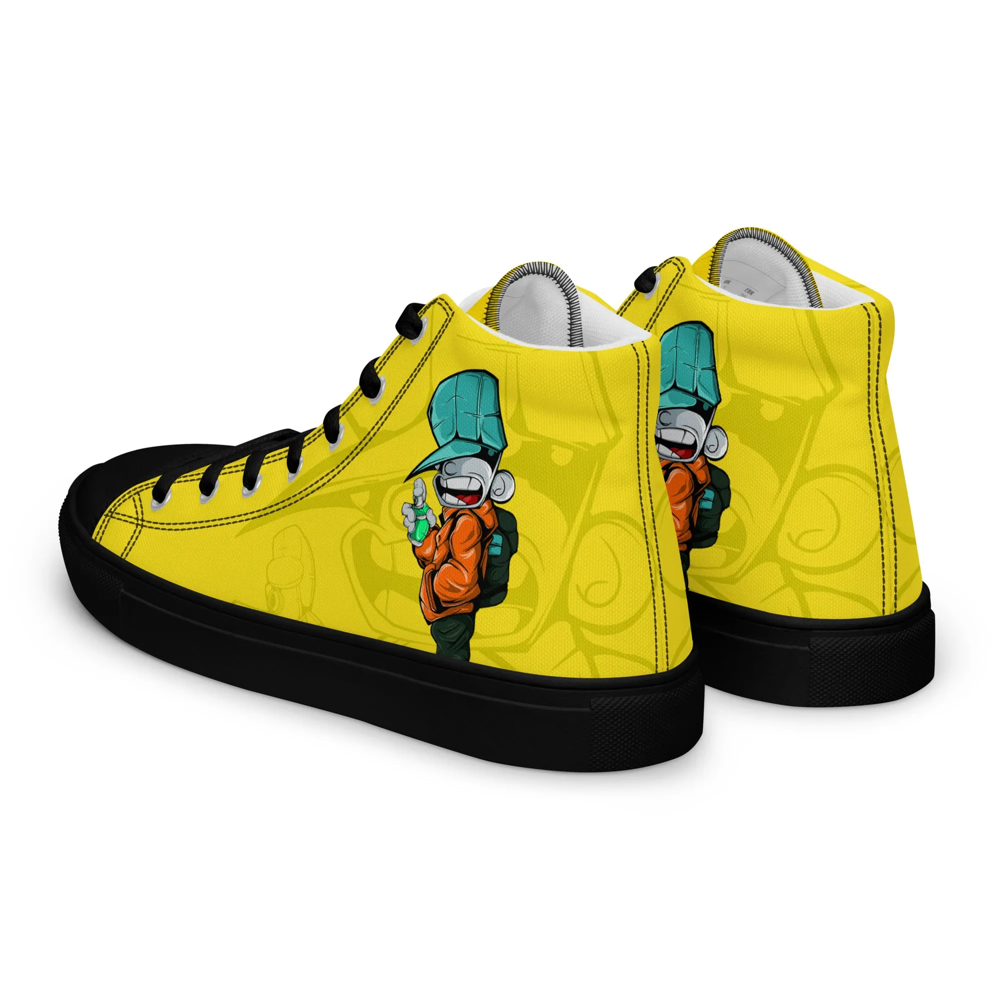 Unisex high top canvas shoes- Sprayer