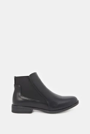 Women Black Ankle Chelsea Boot