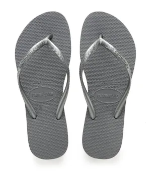 Women's Slim Flip Flops - Steel Gray